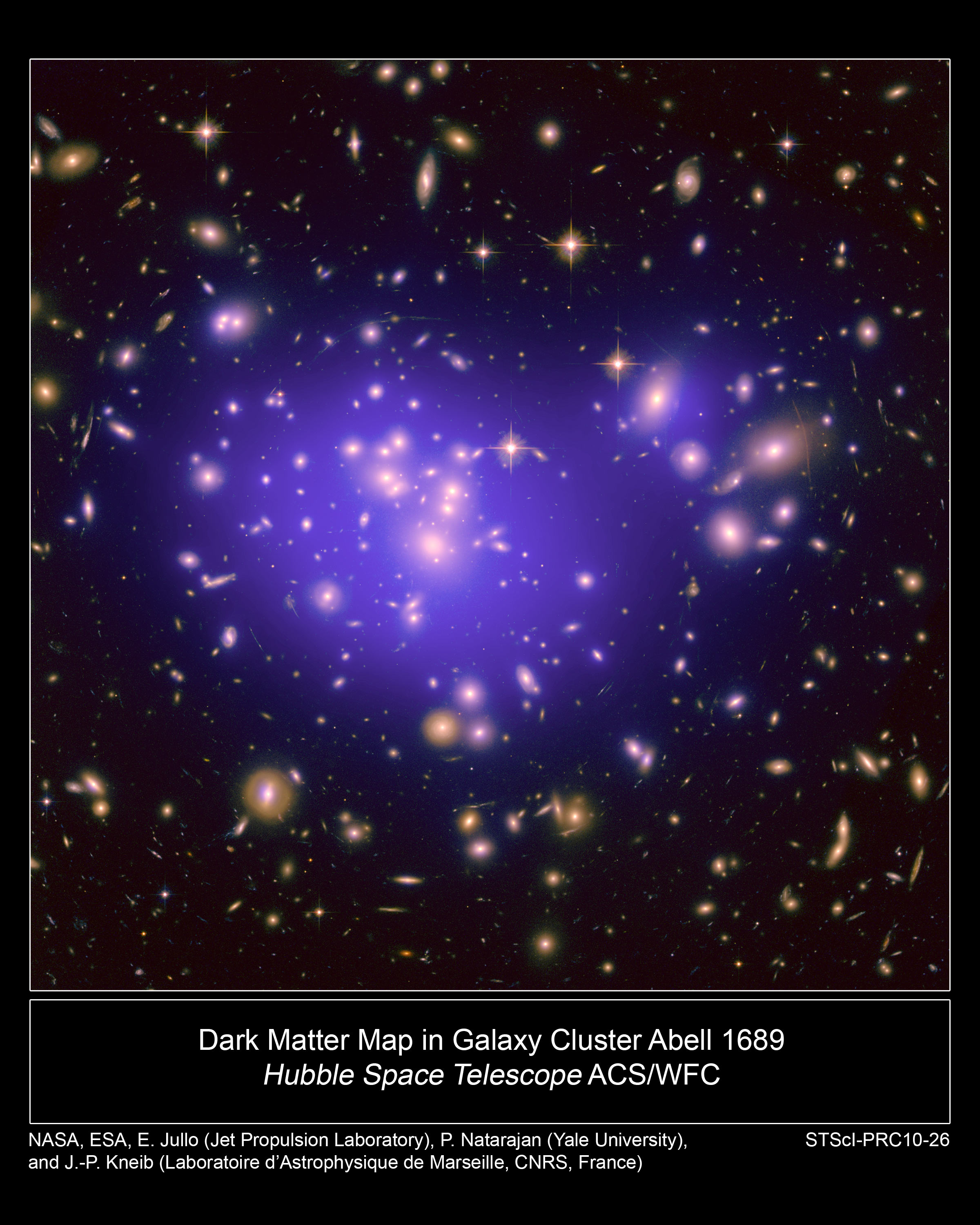 Dark Matter Map In Galaxy Cluster Abell 1689 NASA Science dark-matter-map-in-galaxy-cluster-abell-1689-nasa-science